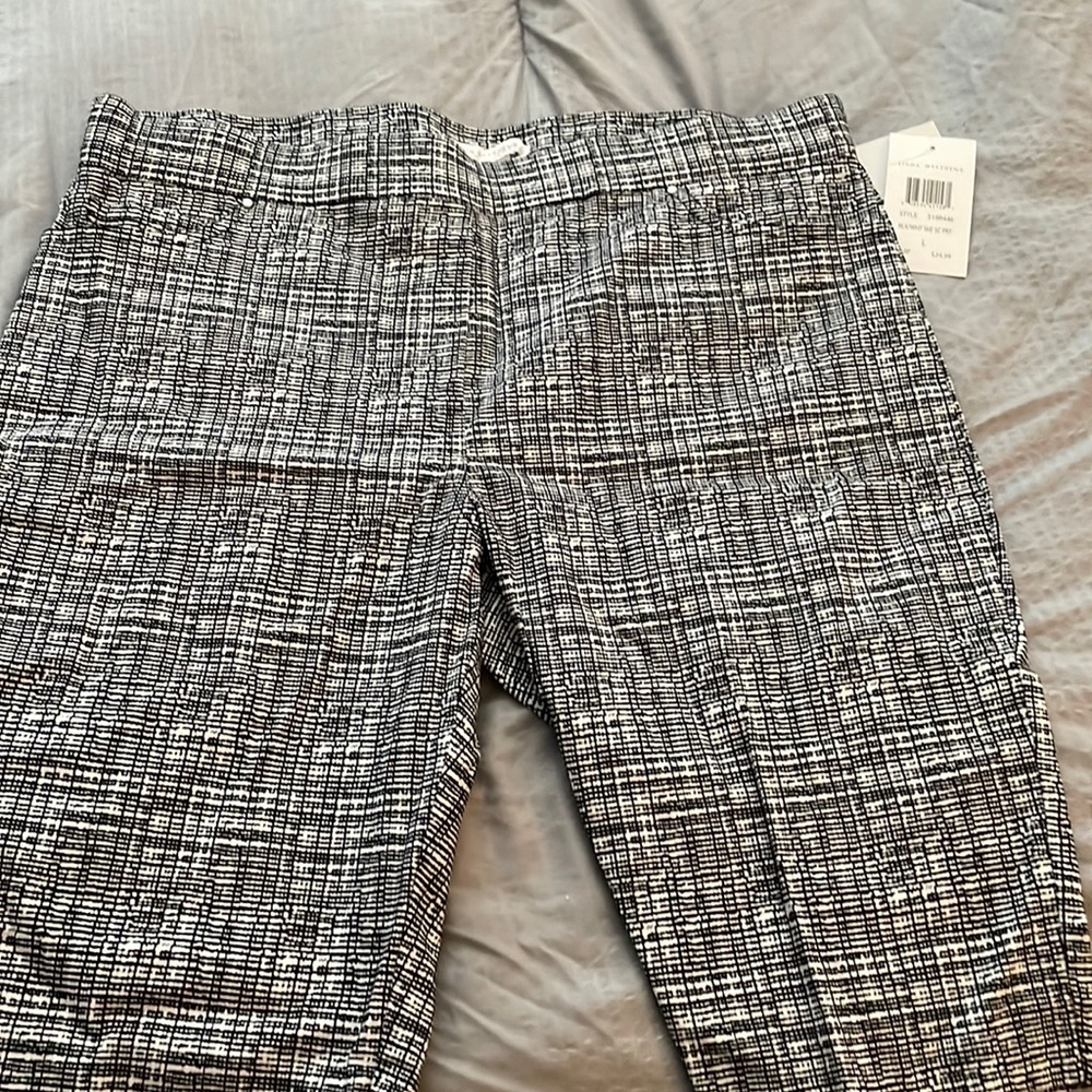 Black and White Bermuda shorts